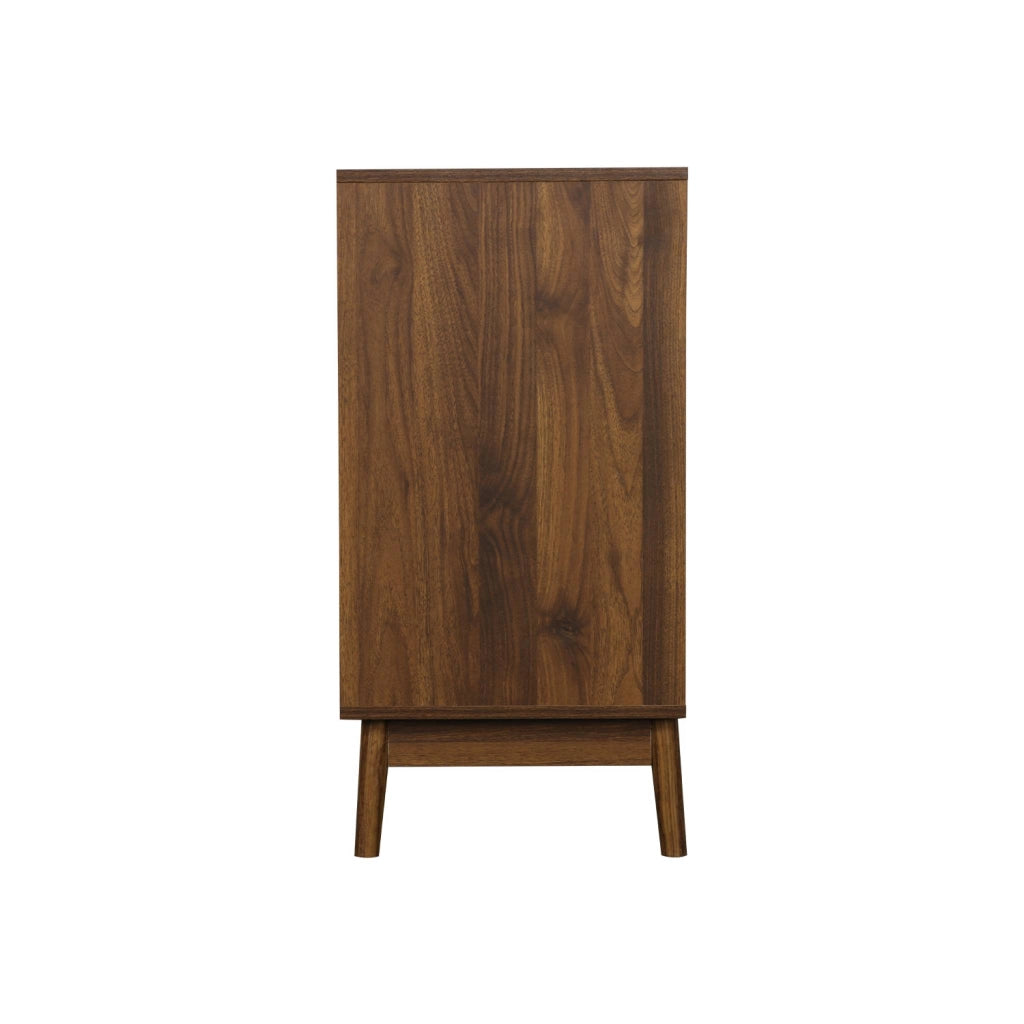Cassettone effetto legno, 3 cassetti, marrone scuro