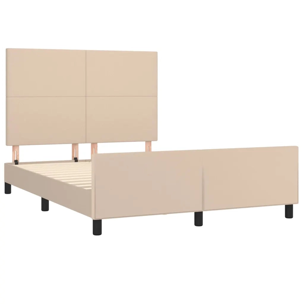 Giroletto con Testiera Cappuccino 140x200 cm in Similpelle 3125456