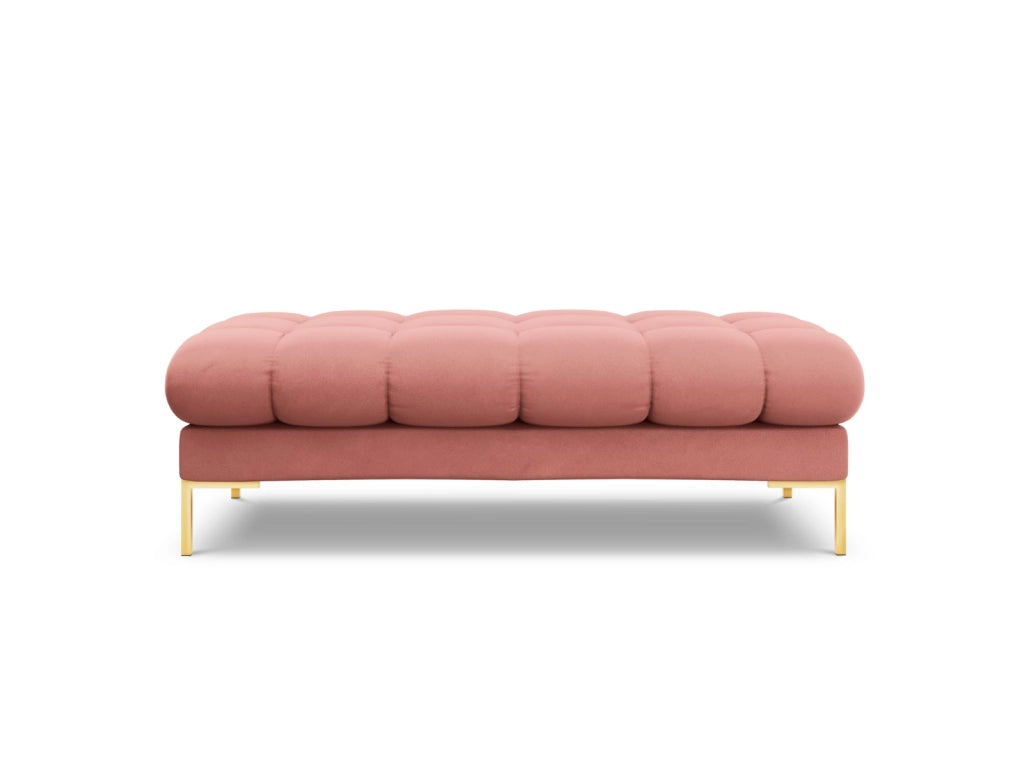 Cosmopolitan Design - Panca "Bali" 2 posti in velluto rosa 