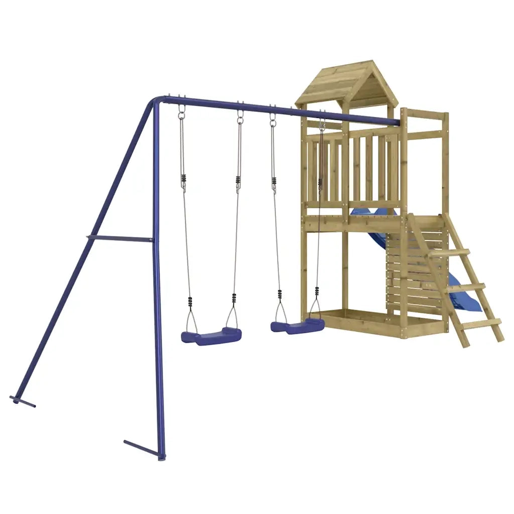 vidaXL Set da Gioco da Esterno in Legno di Pino Impregnato