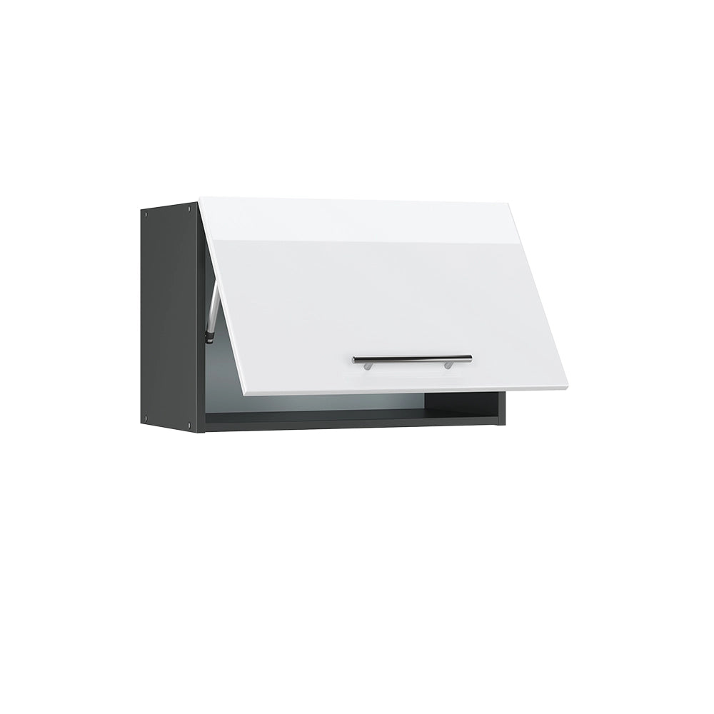 Vicco Pensile da cucina Bianco lucido 60 cm Piatto