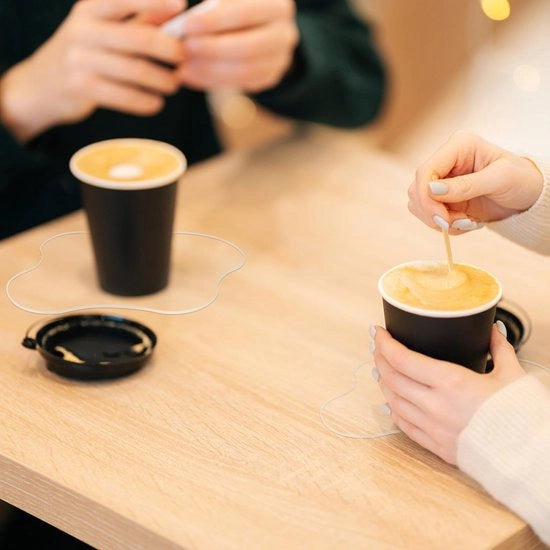 Supporti di base di alta qualità in acrilico - Supporti di base a forma di nuvola - Supporti di base trasparenti - Supporti di base per bicchieri di vetro - Supporti di base per tazze da caffè - Design unico - Supporti per bicchieri