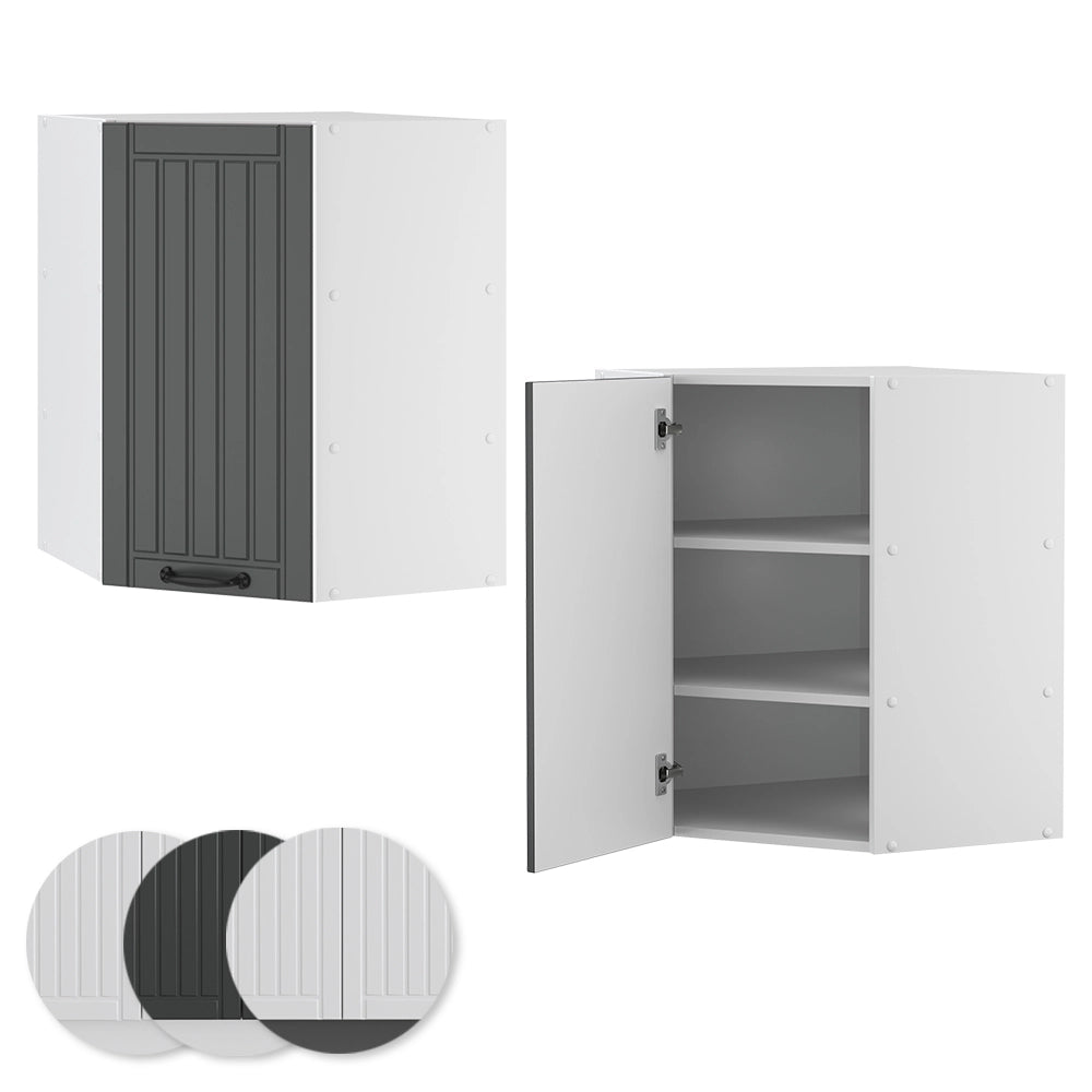 Vicco Mobile angolare da cucina Antracite casa di campagna 57 cm