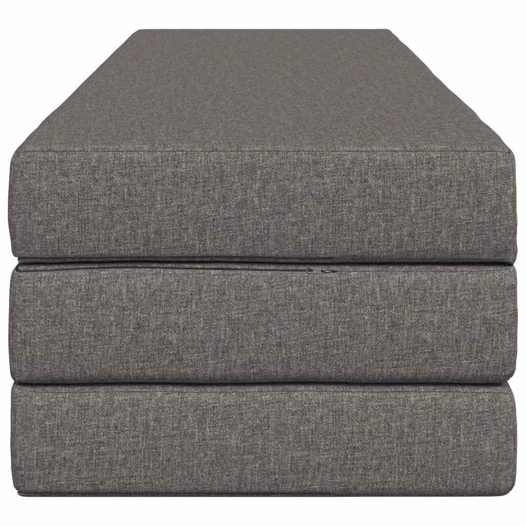 Divano Letto Pieghevole 180 x 67 x 45 cm Grigio Chiaro 900244