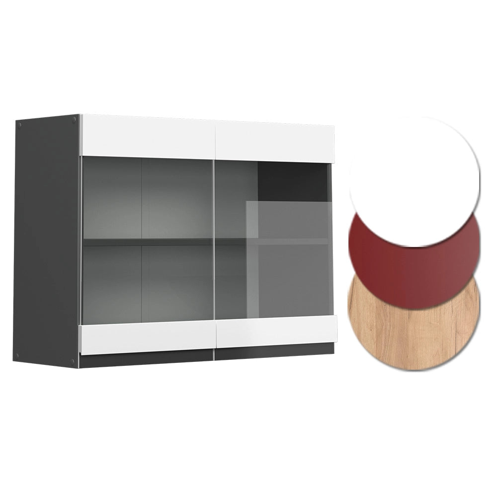 Vicco Mobile alto Bianco 80 cm Forma a J