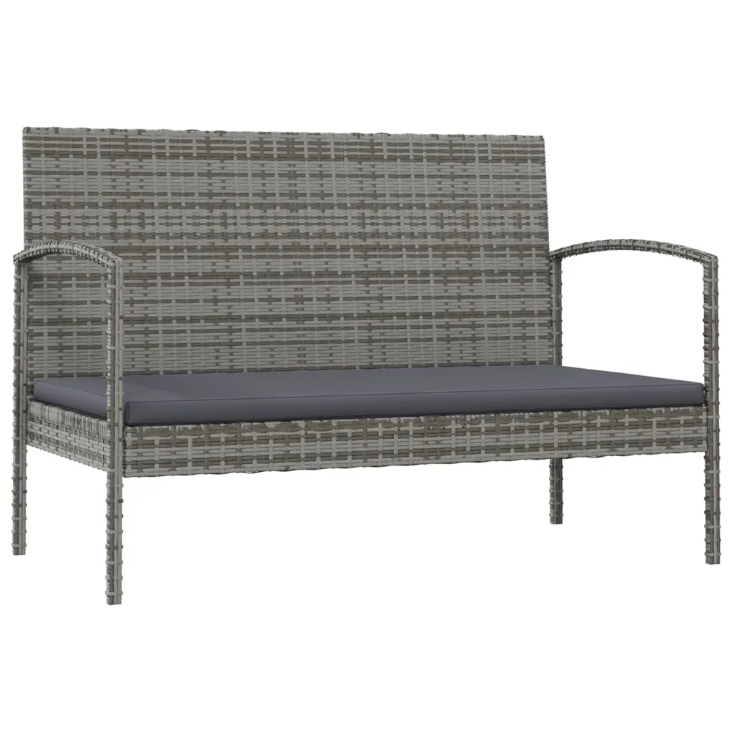 Set Divani da Giardino 16 pz con Cuscini in Polyrattan Grigio cod mxl 45882
