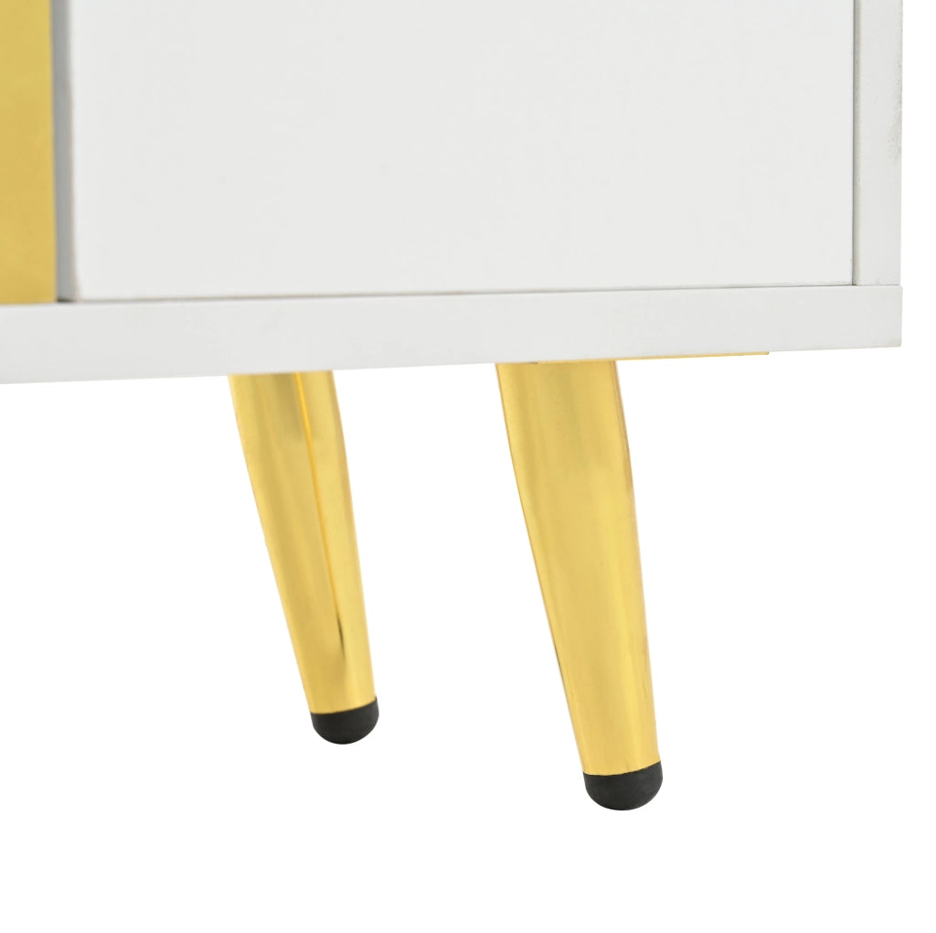 Scarpiera moderna bianca 80x25x96 cm con ante lucide; ripiani regolabili e LED multicolore