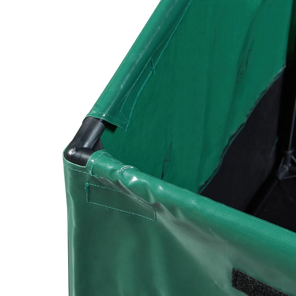 Contenitore da esterno 387 litri 122 x 64 cm verde/nero 03_0009011