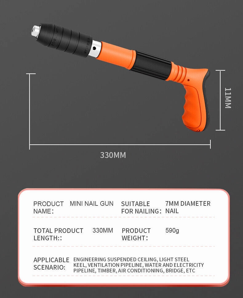 Pistola Sparachiodi ad Aria ¨C zephmum ¨C Manuale in Acciaio 4 Viti