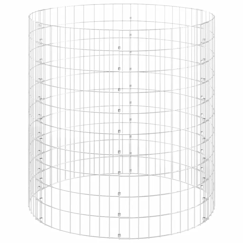 Compostiera da Giardino Ø100x100 cm in Acciaio Zincato 3115944