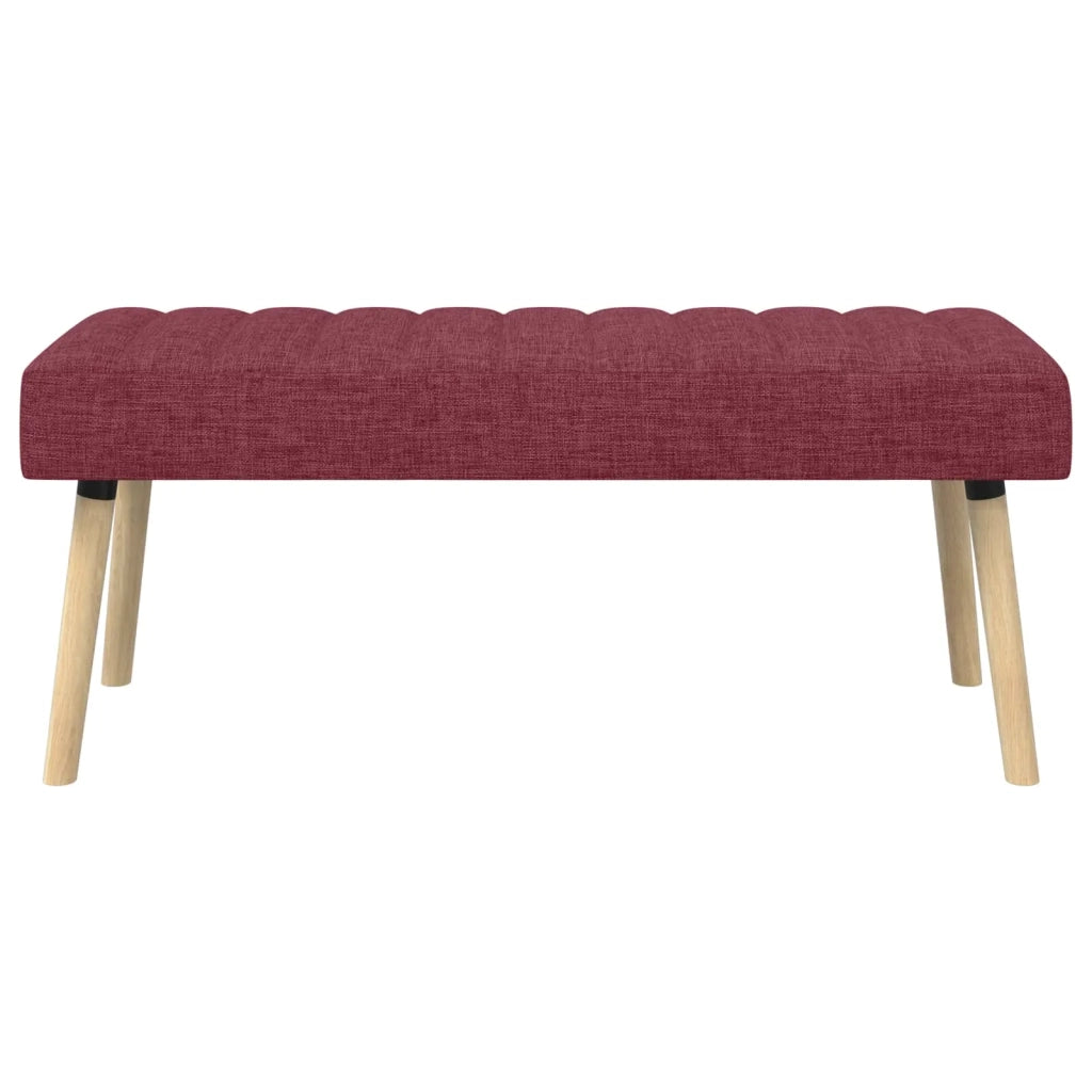 Panchina trapuntata a canale Rosso Vino 110 x 40 x 46 cm 42038490