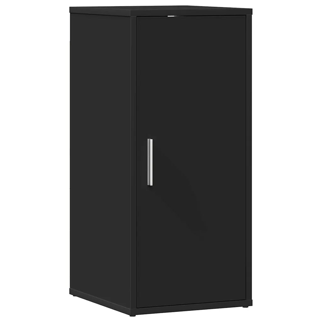 Scarpiera Nera 32x35x70 cm in Truciolato 808956