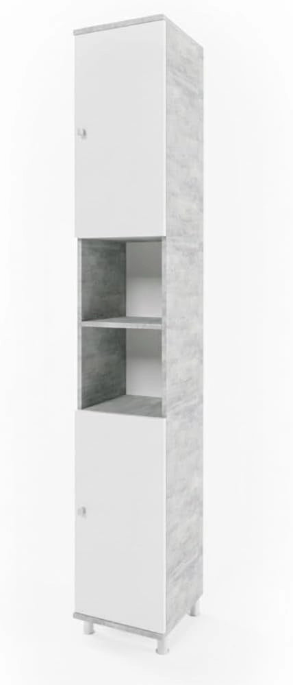 Specchio contenitore bagno Aquis, Bianco, 79.6 x 64 cm, per la conservazione in bagno e combinabile con Aquis
