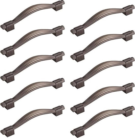 10 pezzi di maniglie per mobili CLIFF BA 128 mm look vecchio argento Beugelgrepi Kastgrepi Ladegrepi H