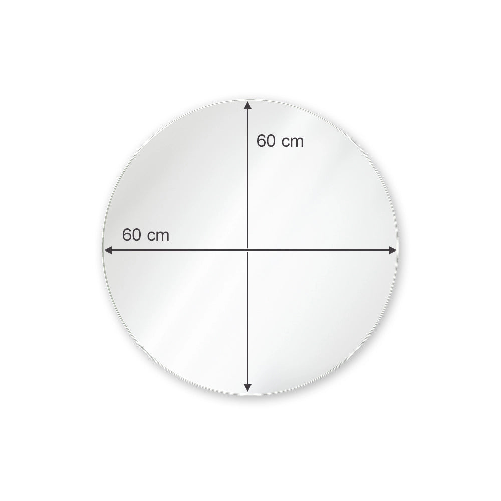 Vicco Specchio bagno Bianco 60 x 60 cm Rotondo