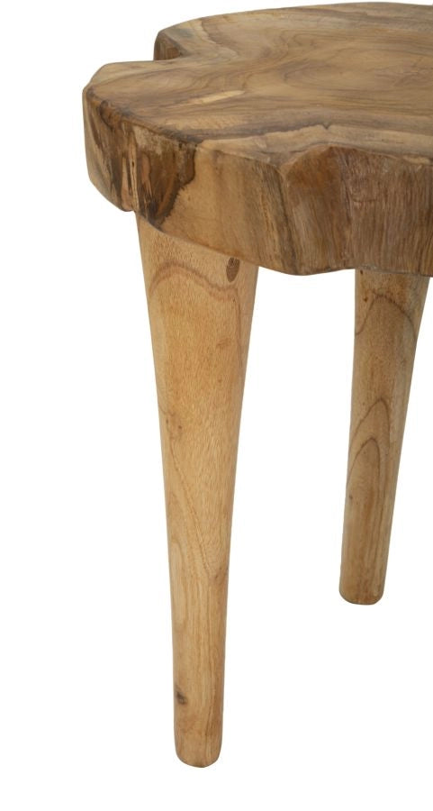 SGABELLO KURSI IN TEAK RICICLATO CM Ø 35X45 (PEZZI UNICI - NON RIP. IN SERIE)