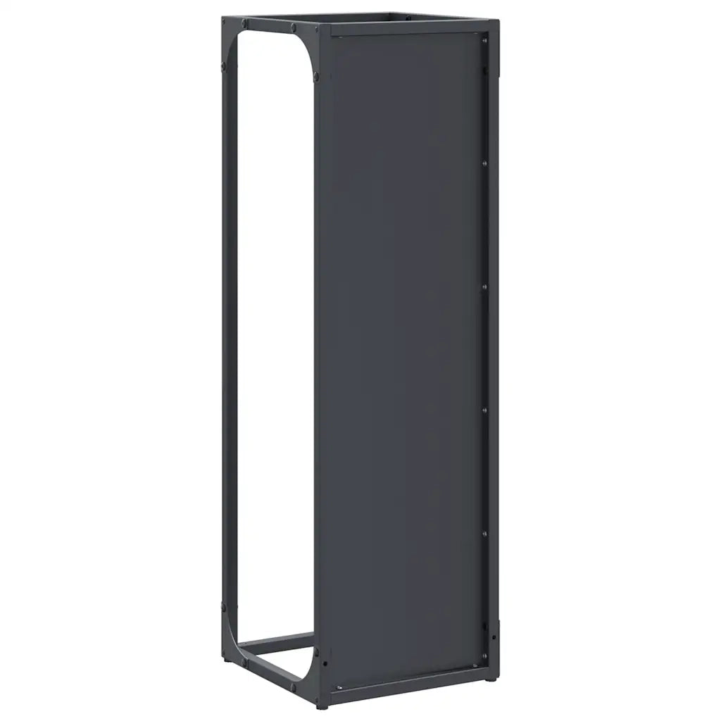 Rastrelliera per Legna da Ardere Antracite 25x25x80 cm CFW1424656