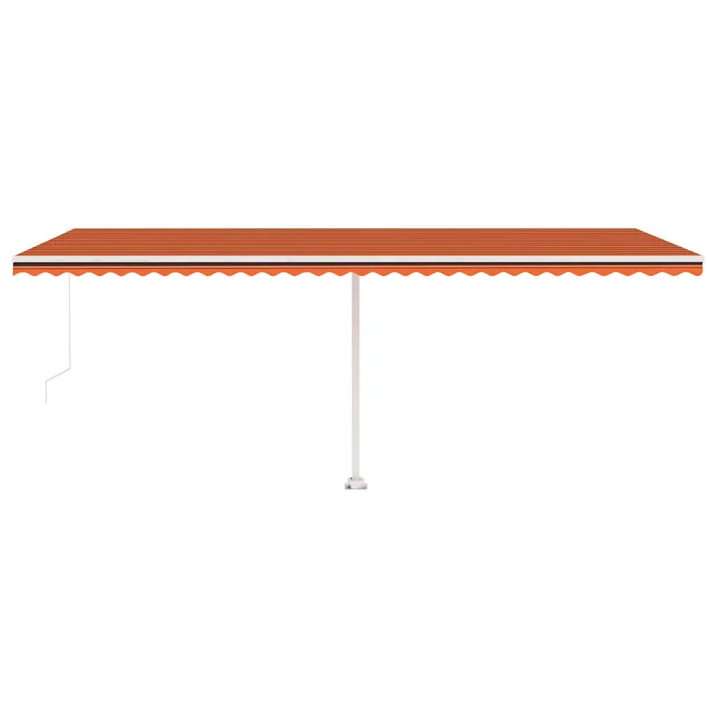 Tenda da Sole Autoportante Manuale 600x300cm Arancione Marrone 3069600
