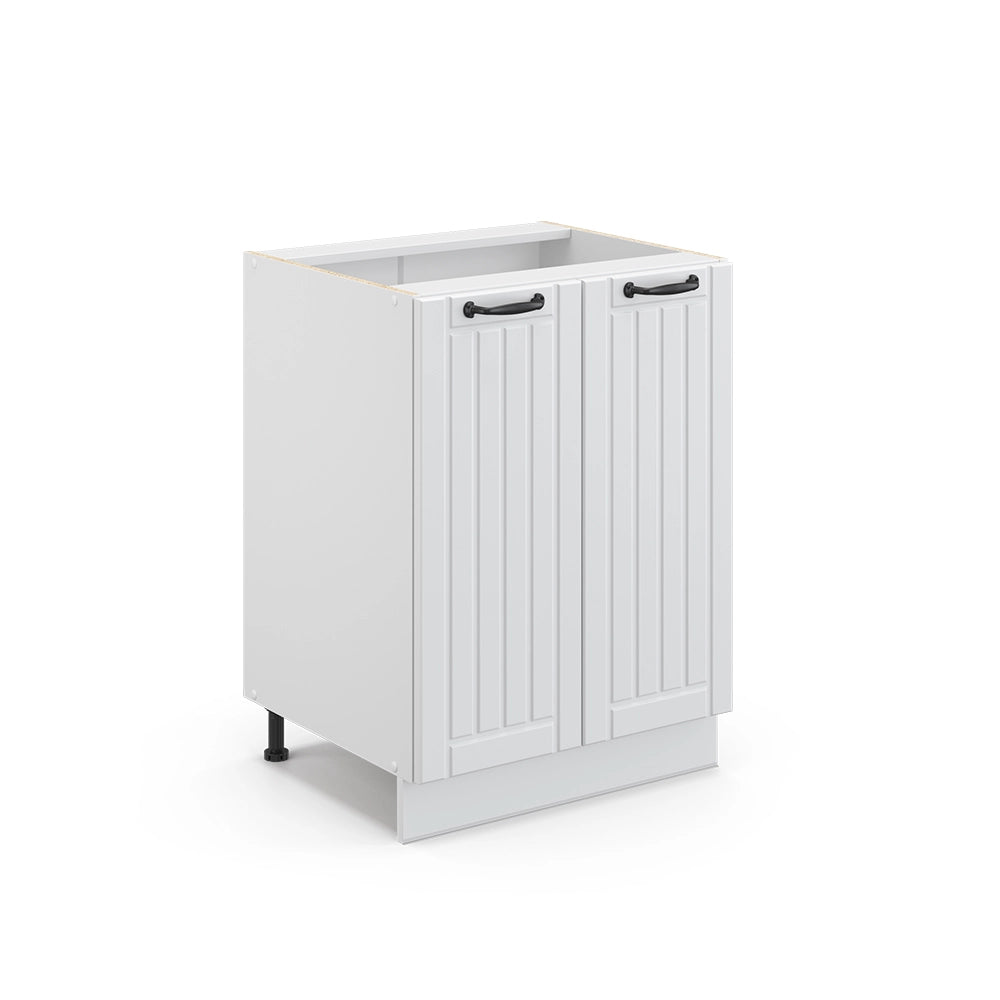 Vicco Mobiletto base cucina Bianco casa di campagna 60 cm senza piano di lavoro