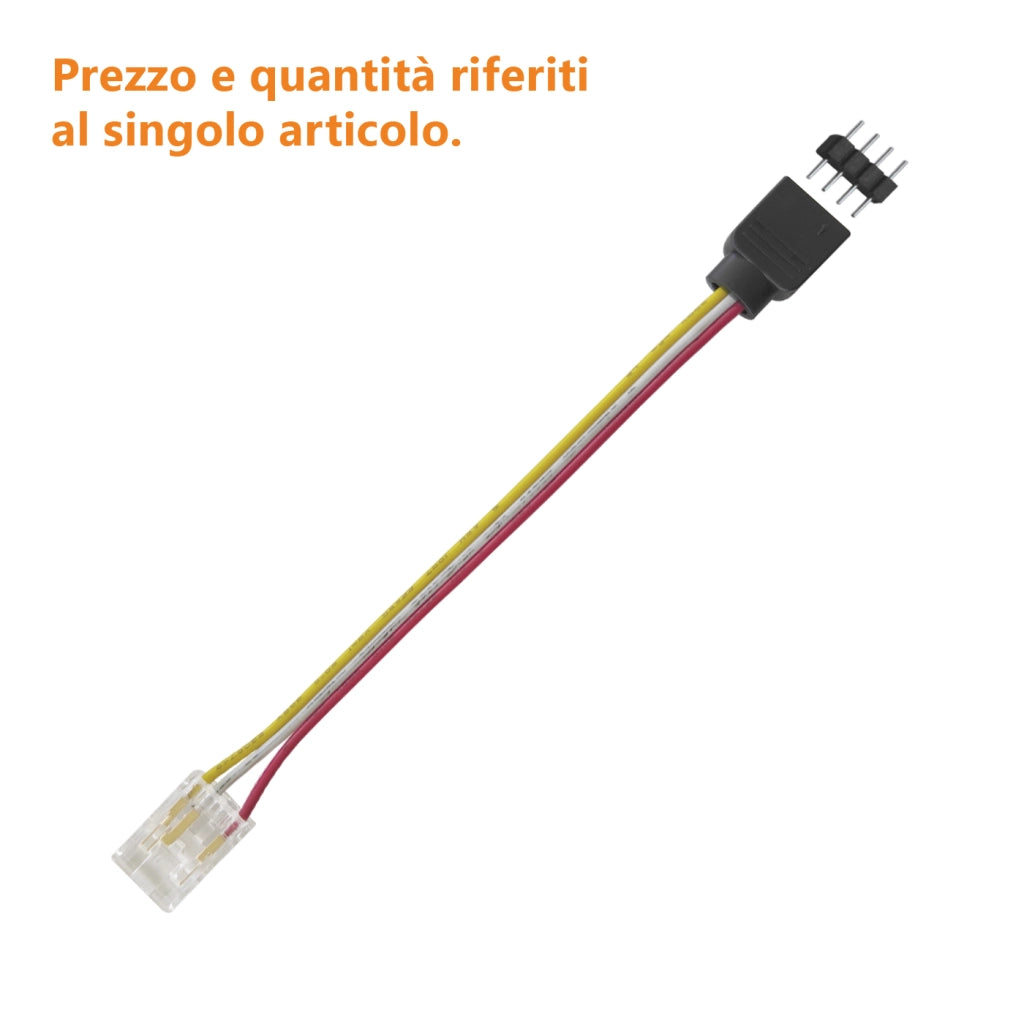 Alcapower Cavo Connettore Rapido per Controller e Strisce LED CCT, Cablaggio Professionale per Gestione Temperatura Colore Dual White, 3 Poli