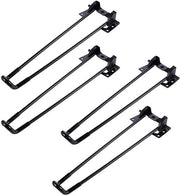 Quattro piedini metallici pieghevoli, spine metalliche, piedini da tavolo metallici, supporto metallico, piede da tavolo, piedini pieghevoli, piedini da tavolo metallici, piedini da tavolo in acciaio