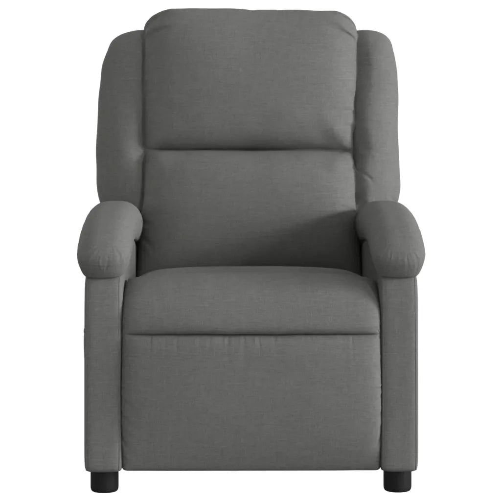 Divano Sedia-Poltrona reclinabile massaggiante in tessuto grigio scuro 745030