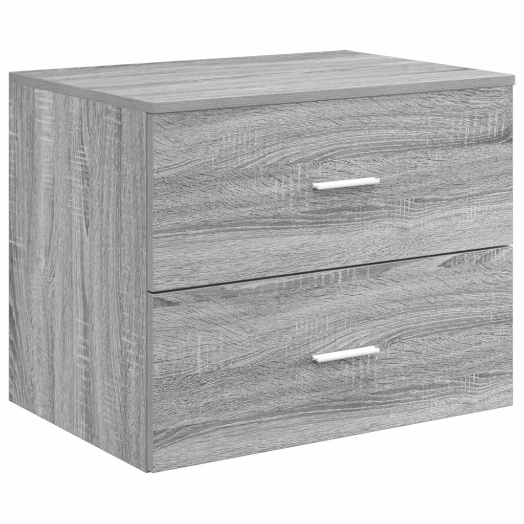 Set di mobili per il bagno 3 pz Sonoma grigio 3405944
