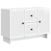 Credenza Bianco Lucido 89 x 34,5 x 60 cm Legno ingegnerizzato