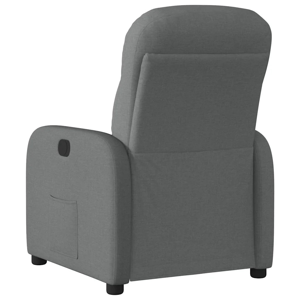 Poltrona Elettrica Reclinabile Grigio Scuro in Tessuto 3302953