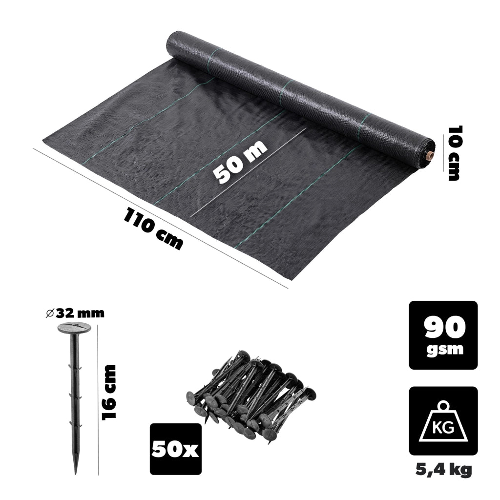 KADAX Agrotkanina 90gsm P25700 1.1 x 50m K16395