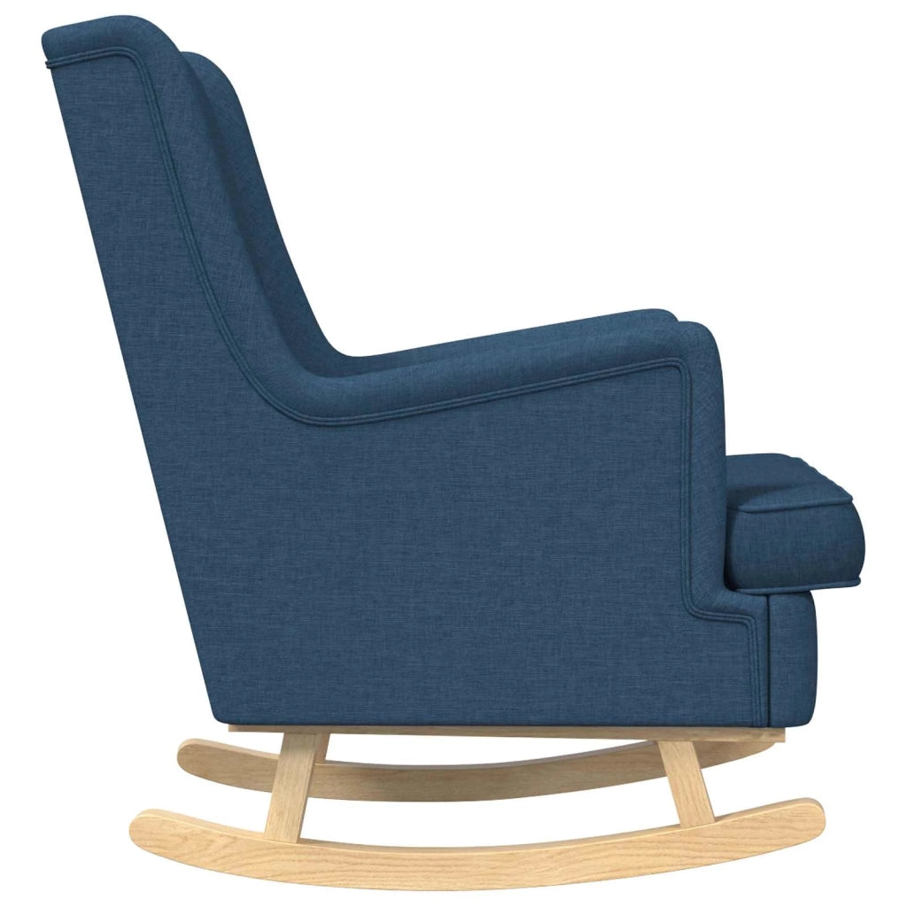 Sedia a dondolo Blu 62 x 80 x 85 cm Tessuto