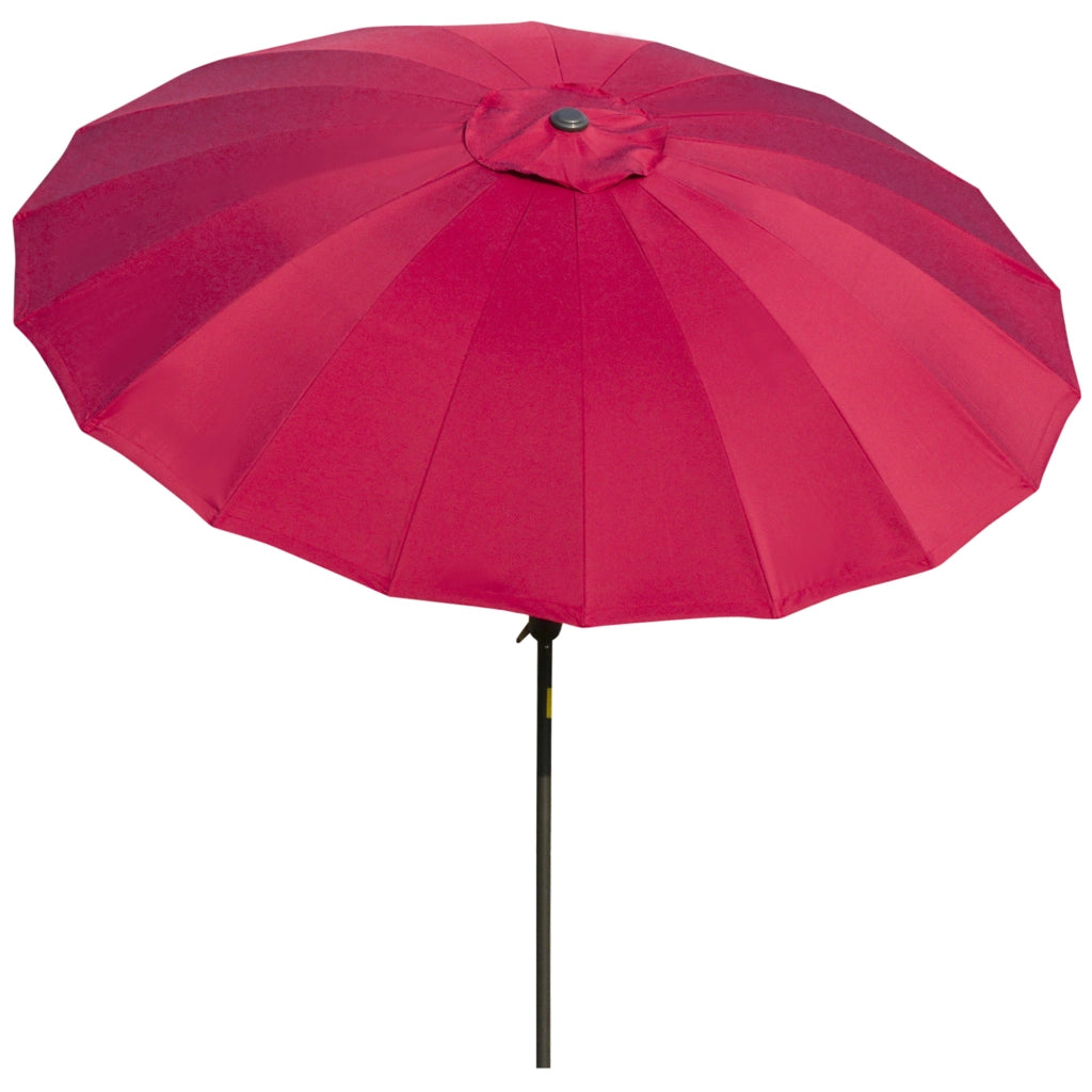 Ombrellone da Giardino Inclinabile 2.5x2.5 m ¨C zephmum ¨C Poliestere Rosso Vino