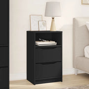 Comodino con cassetto Nero 40 x 30 x 467 cm Legno multistrato 888909