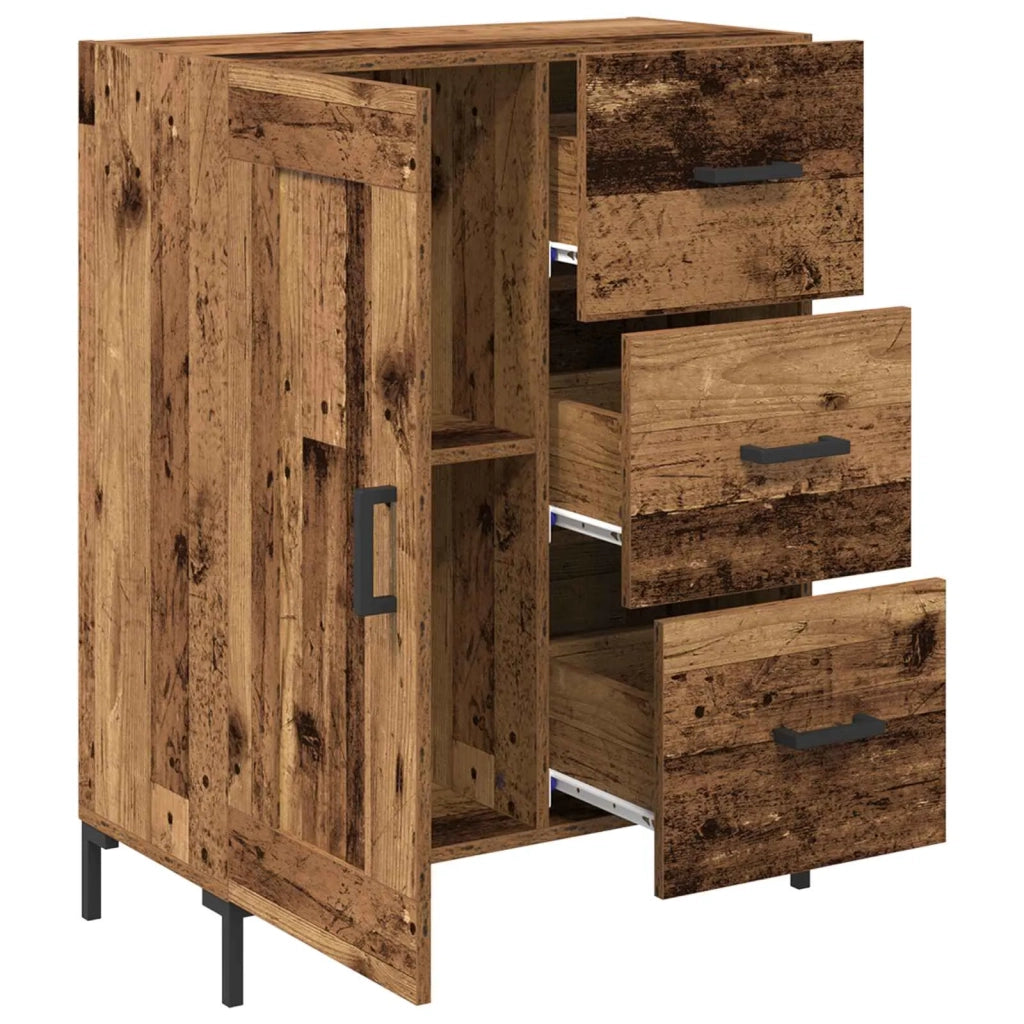 Credenza | Madia | Buffet da pranzo | Armadio da pranzo Legno vecchio 69.5 x 34 x 90 cm Legno multistrato