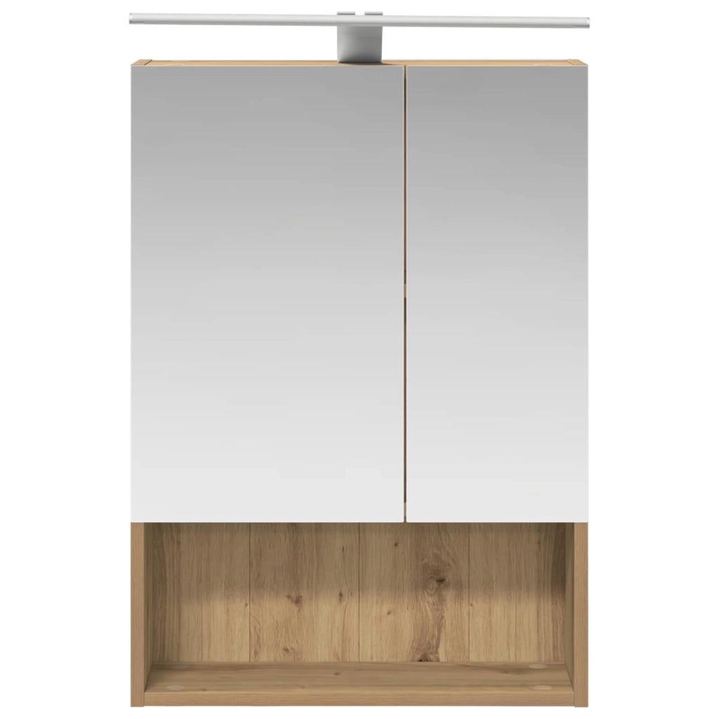 Mobiletto per specchio da bagno con porta Rovere Artigianale 889214