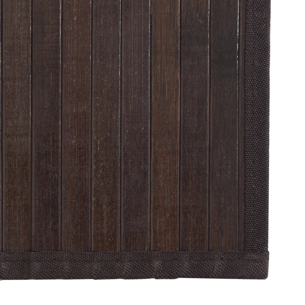 Tappeto Rettangolare Marrone Scuro 70x500 cm in BambÃ¹