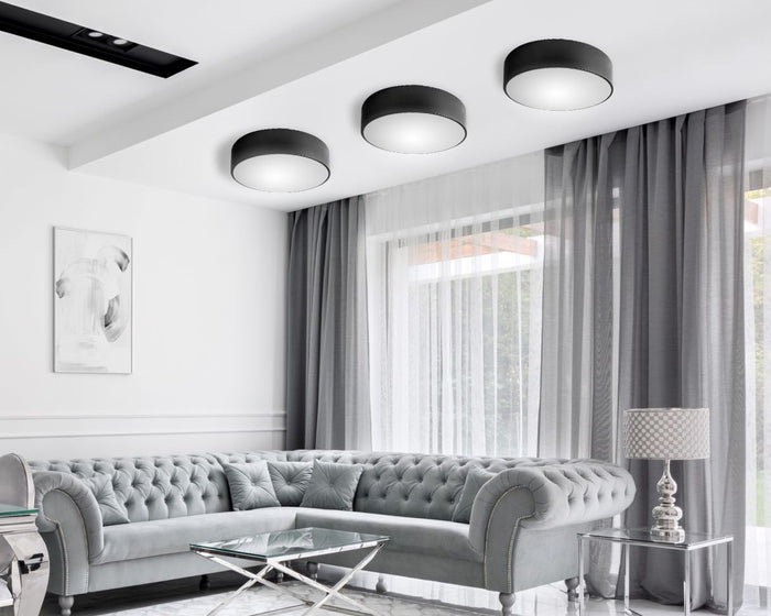 Lampada Plafoniere 50cm Rotonda Bianco Da Soffitto APP645-4C