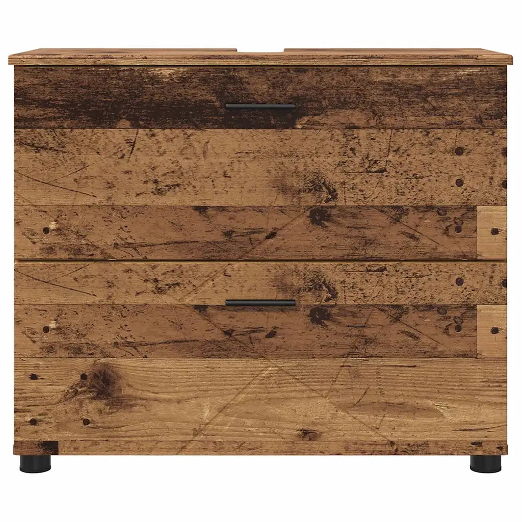 Mobile da Bagno con cassetto Legno vecchio 76,5 x 35 x 64 cm 883302