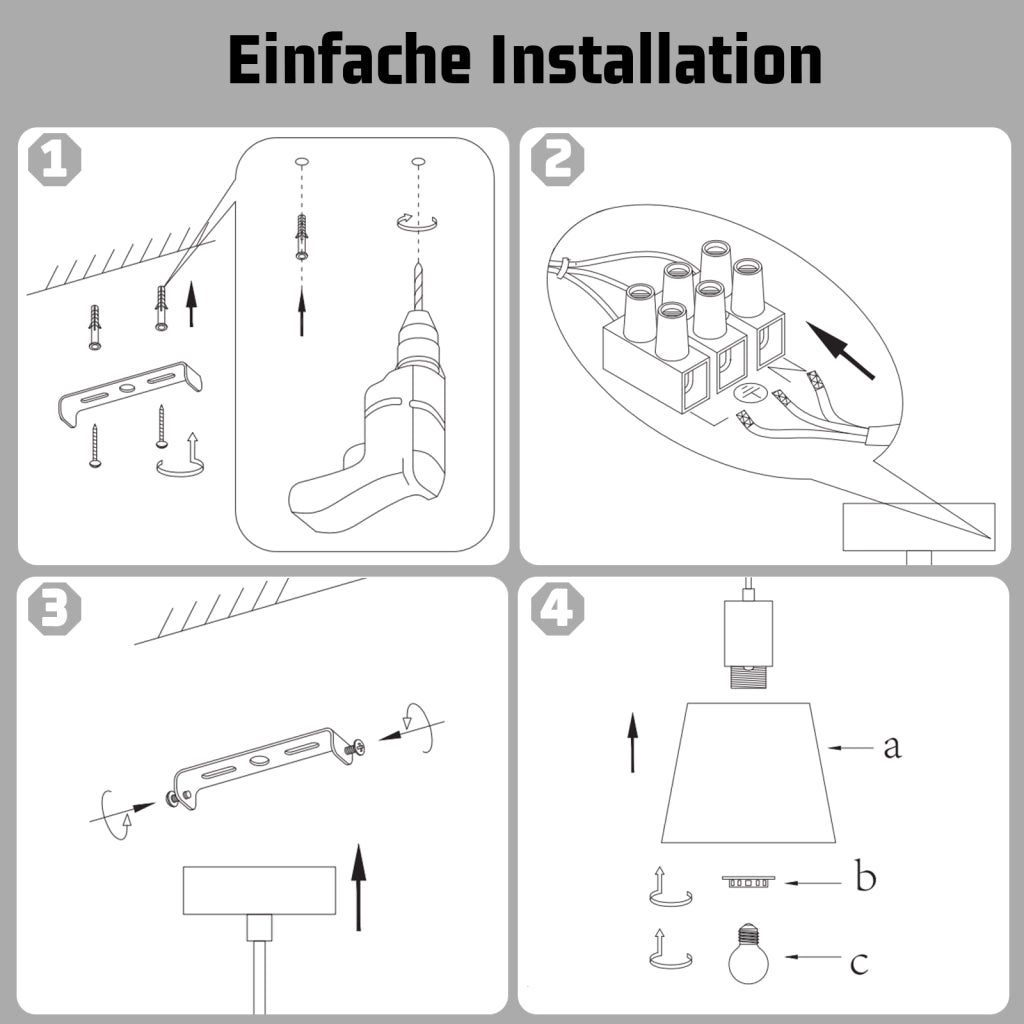 Lampada a sospensione ZMH per sala da pranzo 1 fiamma 2 x Lampada a sospensione in metallo nero industriale