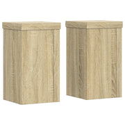 Supporti per piante | Sostegno per piante 2 pz Rovere 10x10x18 cm in Multistrato