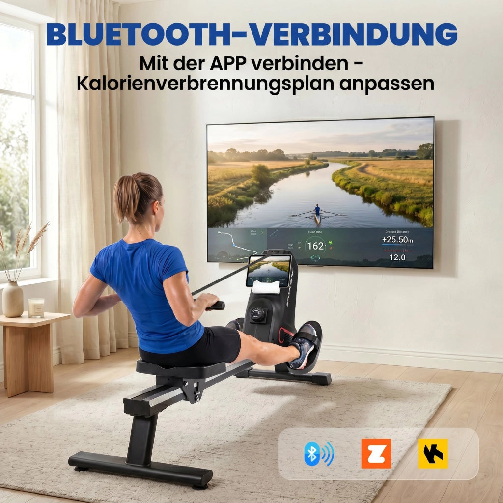 Vogatore Magnetico Silenzioso ¨C zephmum ¨C 16 Livelli di Resistenza con App e LCD Display