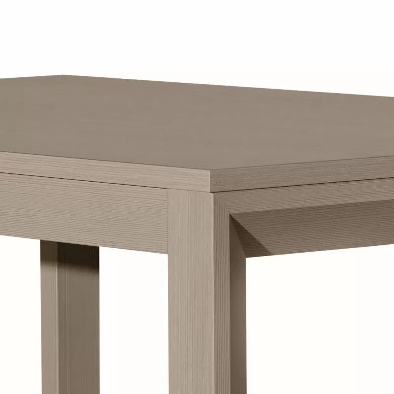 Tavolo moderno rettangolare tortora allungabile 130x85 h77 (690) - Mobili 2G