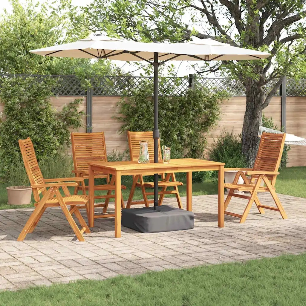 vidaXL Set da Pranzo per Giardino 5 pcs Marrone