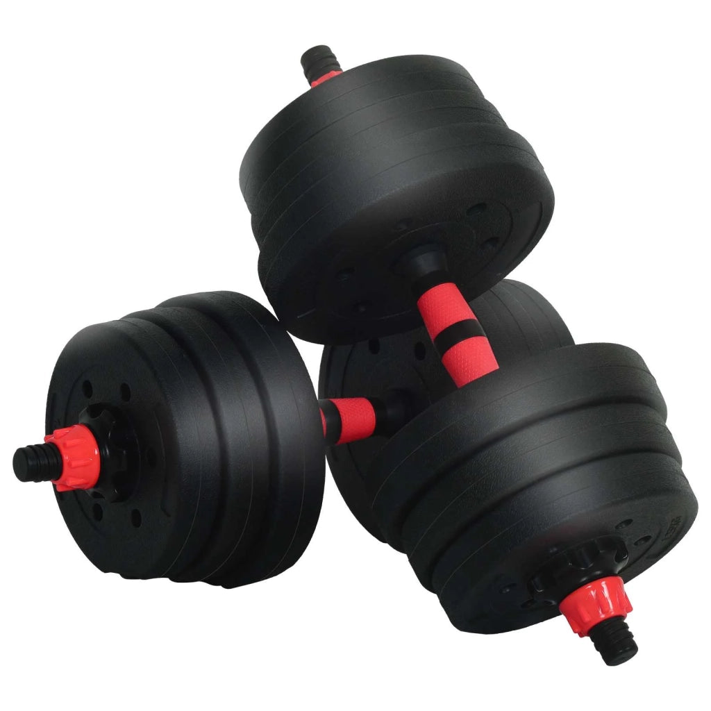 Set di Manubri 4-in-1 30kg Nero e Rosso CFW4799376