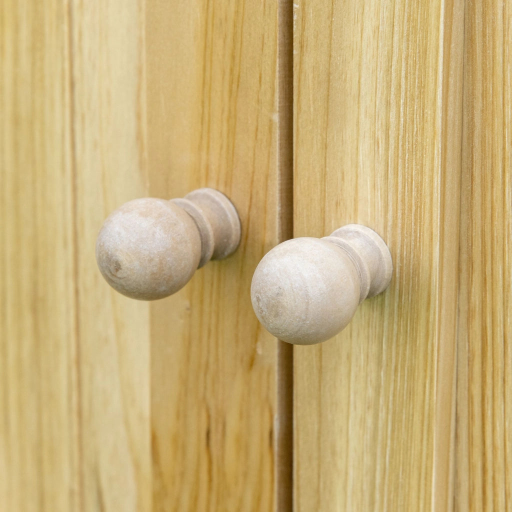 Armadio da giardino ¨C zephmum ¨C legno massello metallo 80x45x92 cm