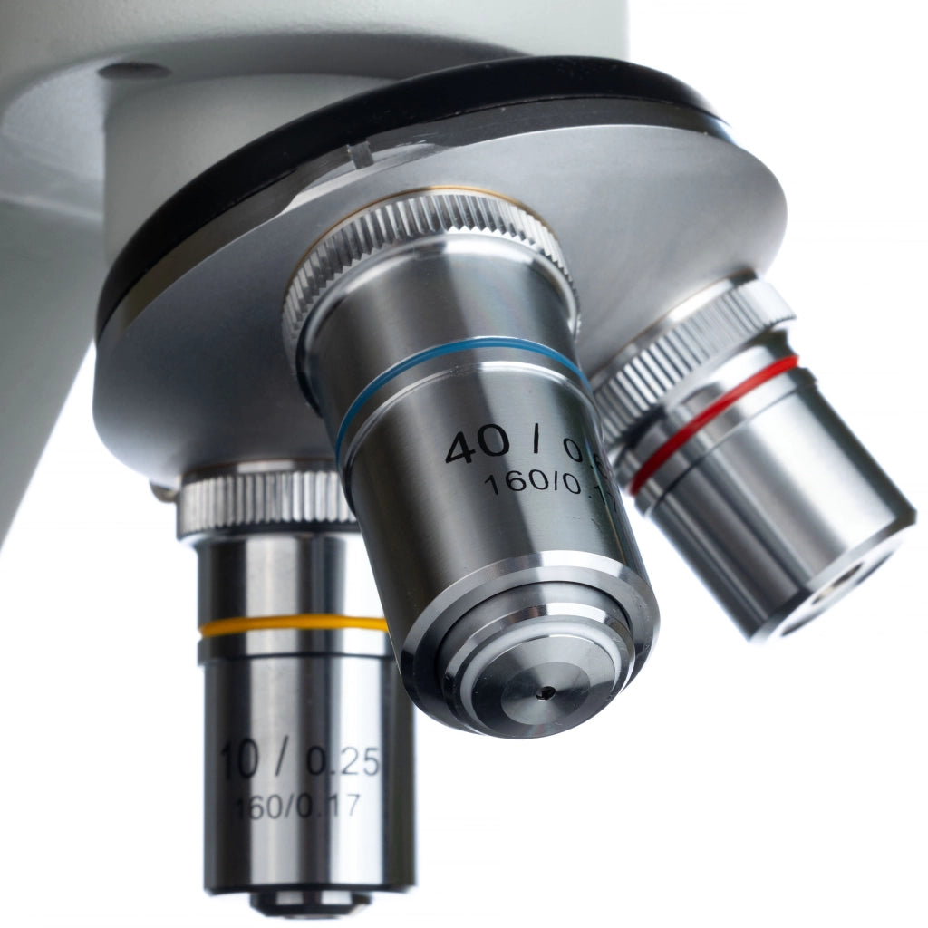 Mikroscopio Biologico Uran Pro MBUP – Testa Monoculare Inclinata 45° | Ottica di Alta Qualità, LED
