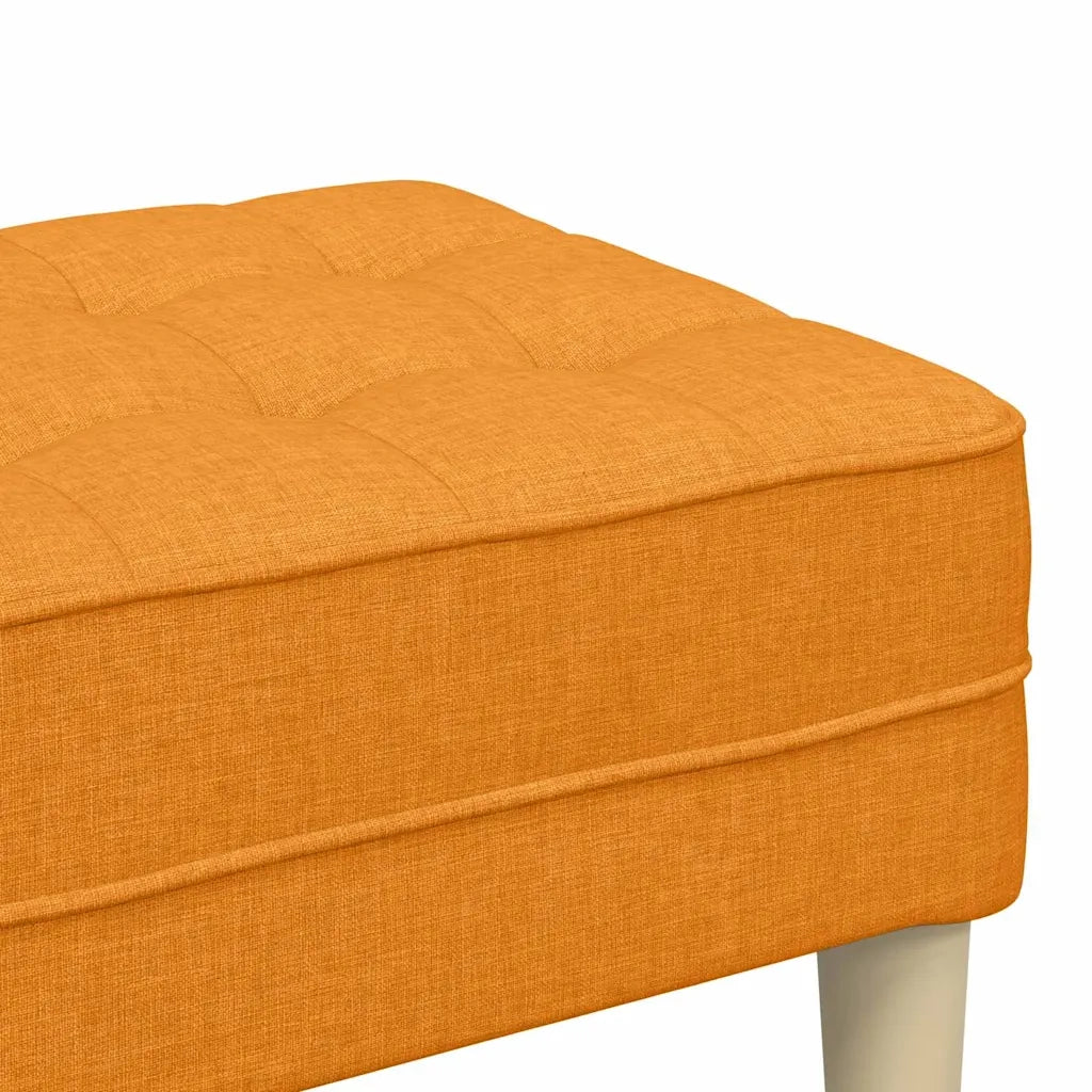 panchina con cuscino Giallo Scuro 113 x 57 x 39 cm Tessuto CFW6676662