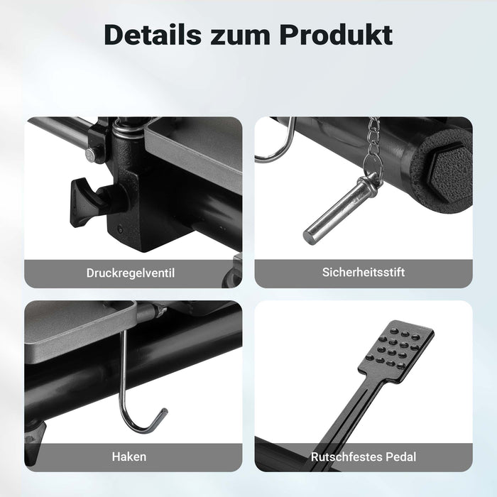 Carrelli sposta auto con cric idraulico 2x Portata 680kg l’uno Per pneumatici larghi max 30cm