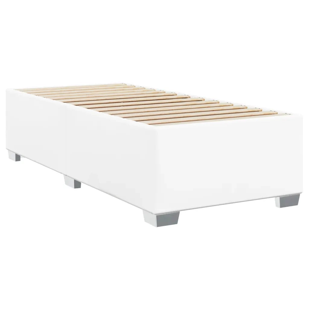 Giroletto a Molle con Materasso Bianco 80x200 cm in Similpelle 3288397