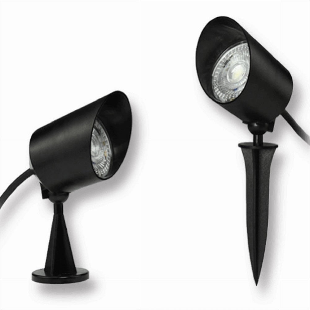 Trade Shop - Faretto Led 7w Con Snodo Picchetto Staffa Lampada Per Esterno Segnapassi Ip65 110 -
